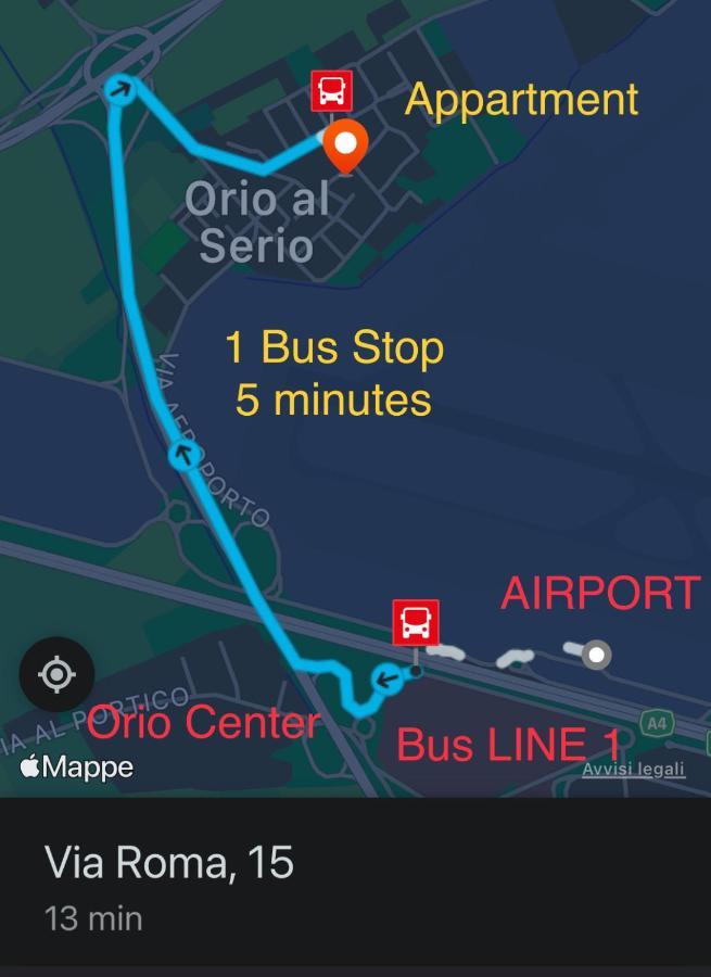Orio Bergamo 24H Airport Bgy- A Few Step - Vicino All'Aeroporto Orio al Serio Dış mekan fotoğraf